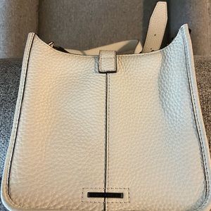 White Rebecca Minkoff leather crossbody purse